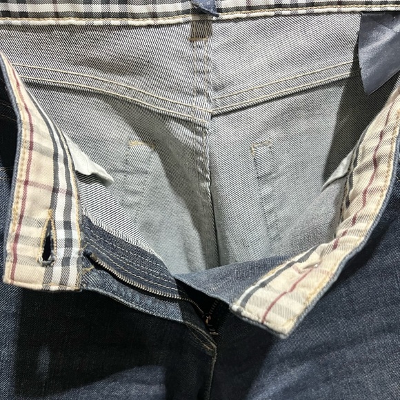 Burberry London Signature Cuff Jeans! Sz 8 - Picture 3 of 8